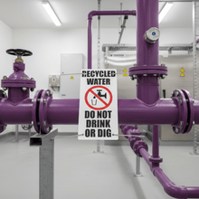 Load image into Gallery viewer, Recycled Water Sign Non-Potable
