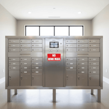 Load image into Gallery viewer, Red landscape on apartment mailboxes

