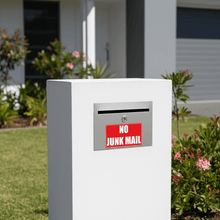 Load image into Gallery viewer, Red landscape sticker on rendered letterbox
