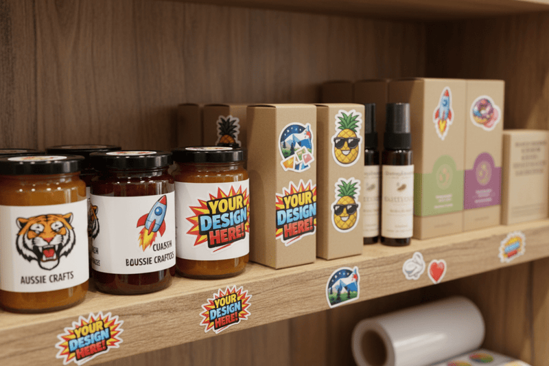 Retail Product Branding of custom decal