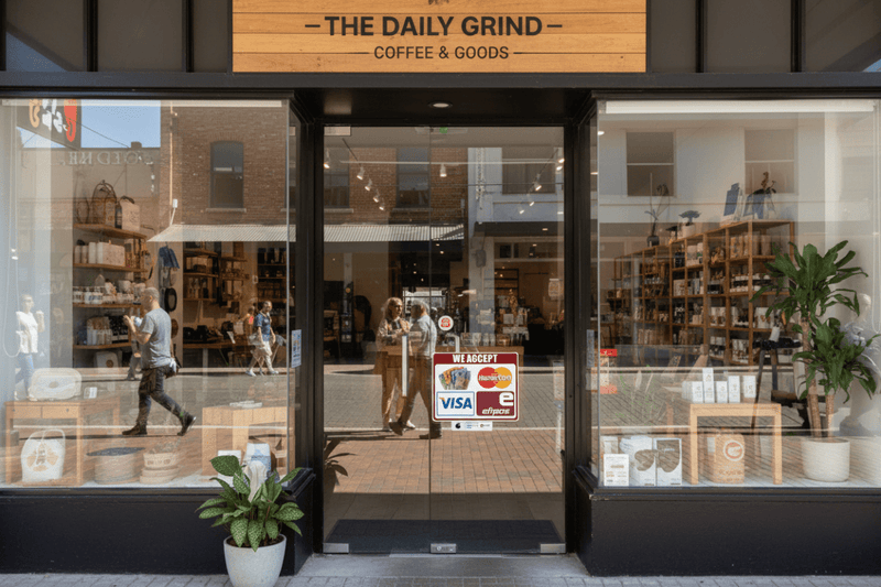 Retail Shop Glass Door