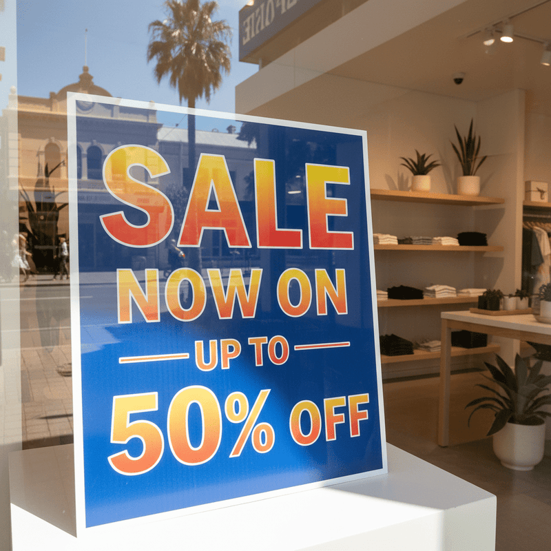 Retail Window Sign