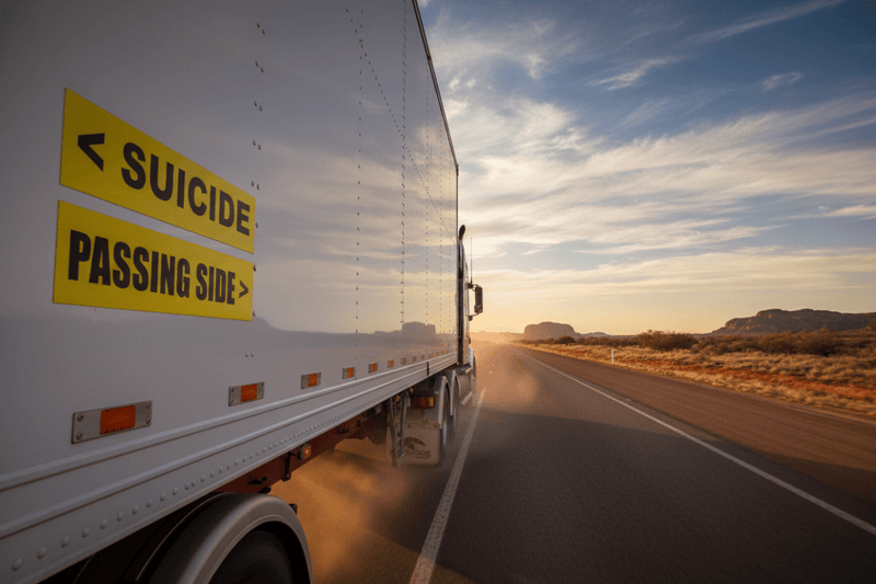 Road train outback