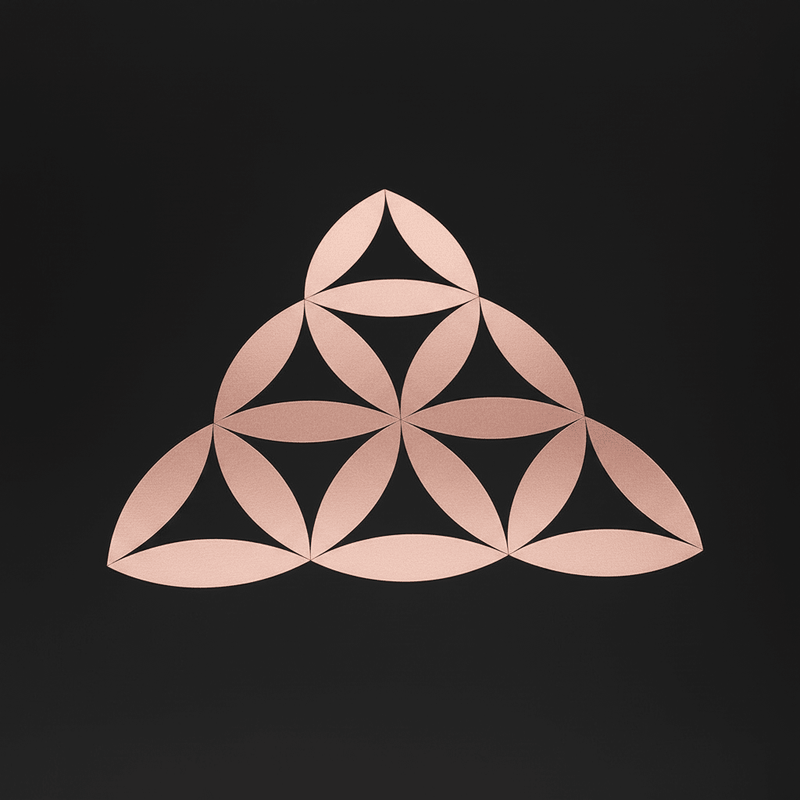 Rose gold Alien Sacred Geometry Sticker