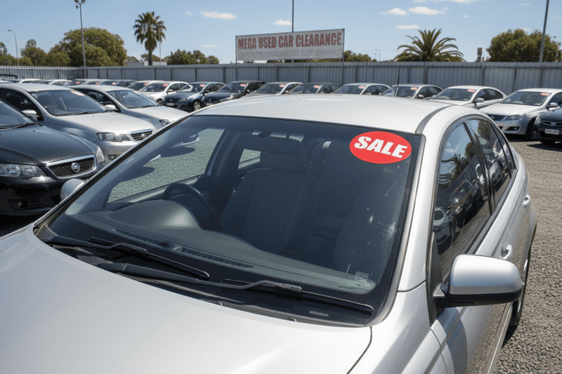 SALE on Car Windscreen