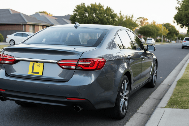 Sedan Rear Panel - L Plate