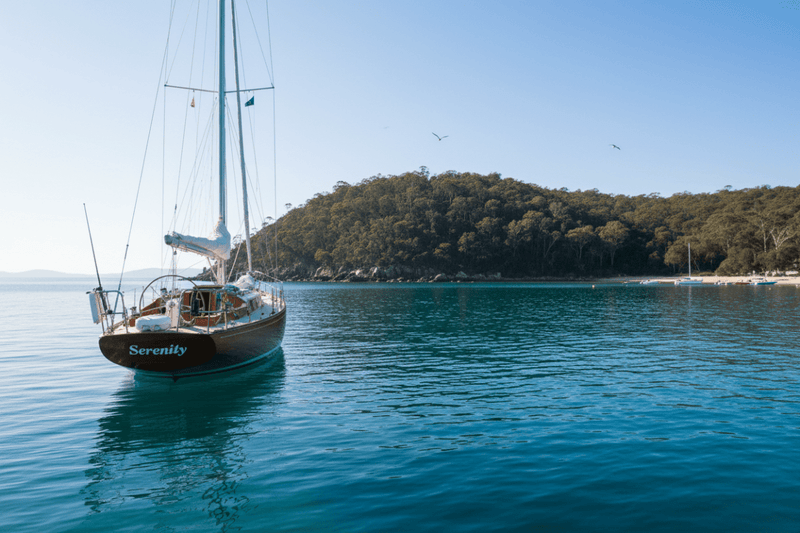 Serenity - timber yacht turquoise bay