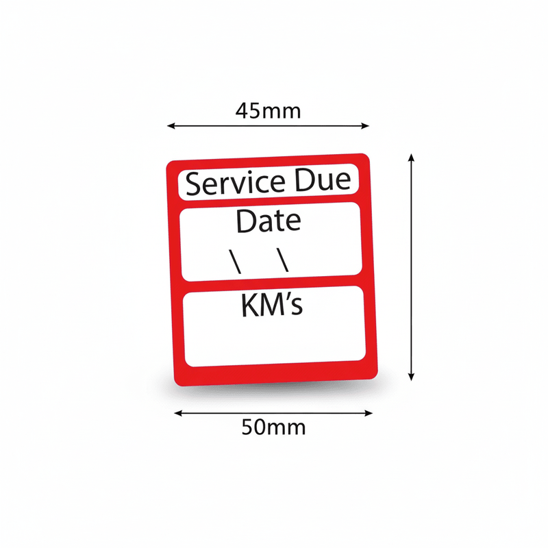 Service Due size