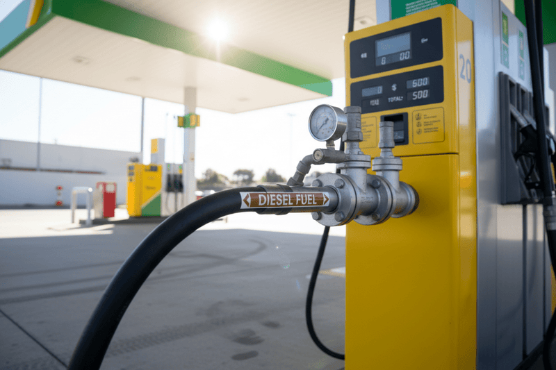 Service Station Fuel Line