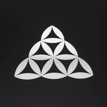Load image into Gallery viewer, Silver Alien Sacred Geometry Sticker

