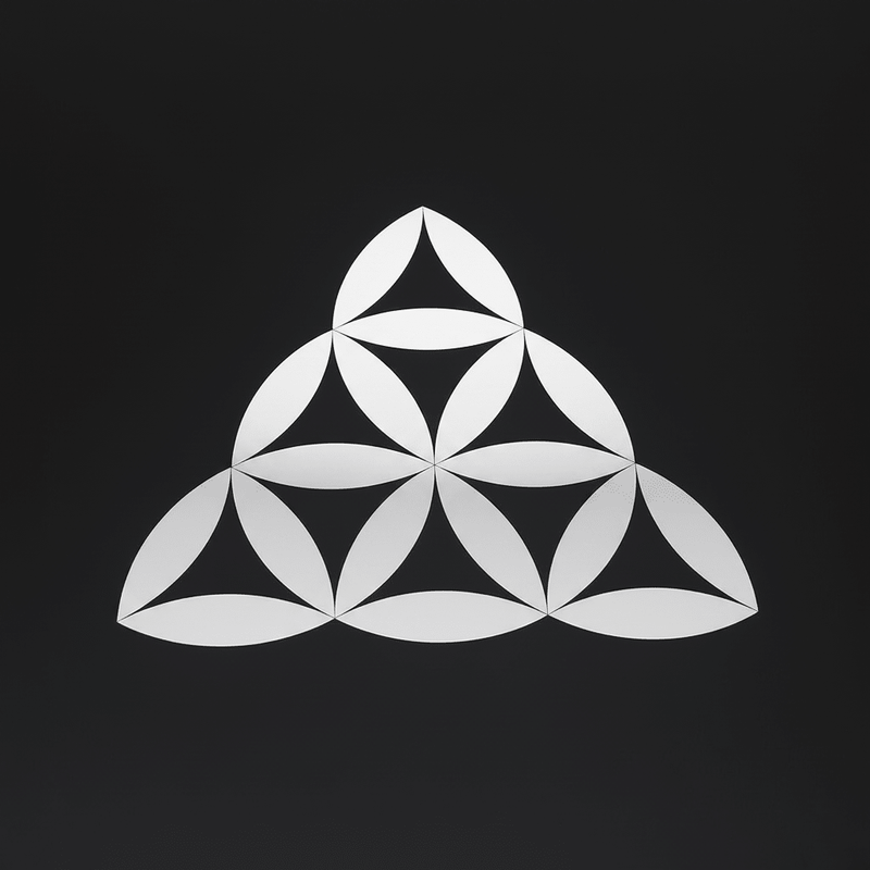 Silver Alien Sacred Geometry Sticker