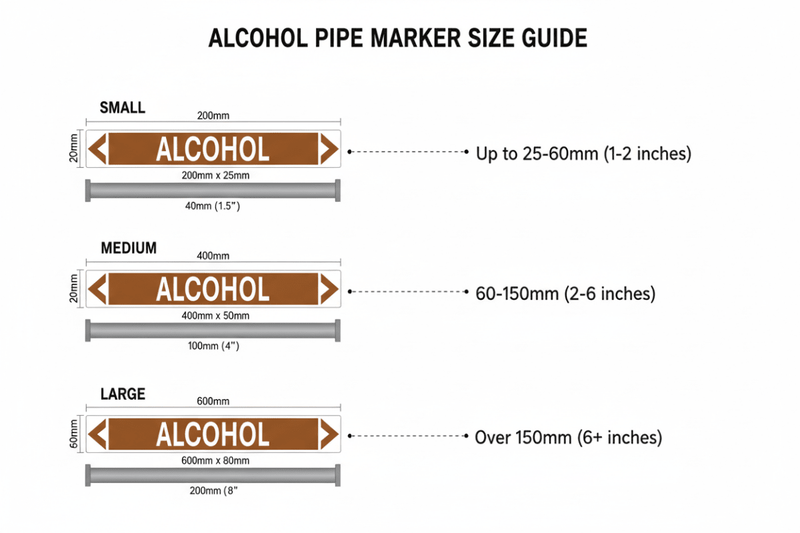 Size Chart - All 3 Sizes with Pipe Recommendations