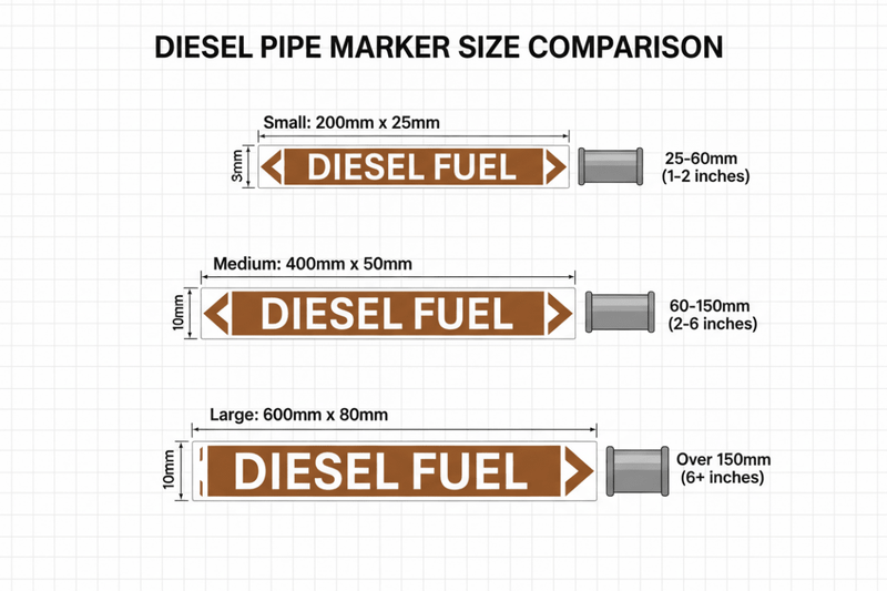 Size Chart - All 3 Sizes with Pipe Recommendations
