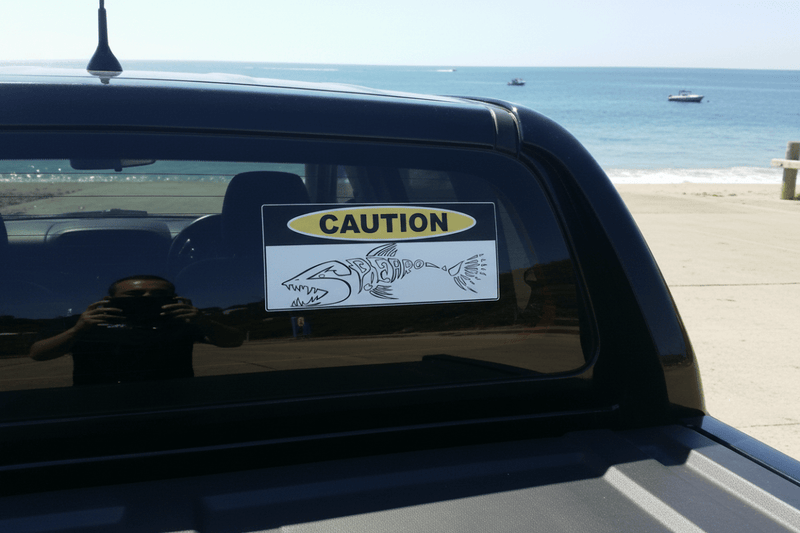 Spearo Caution on Black 4x4