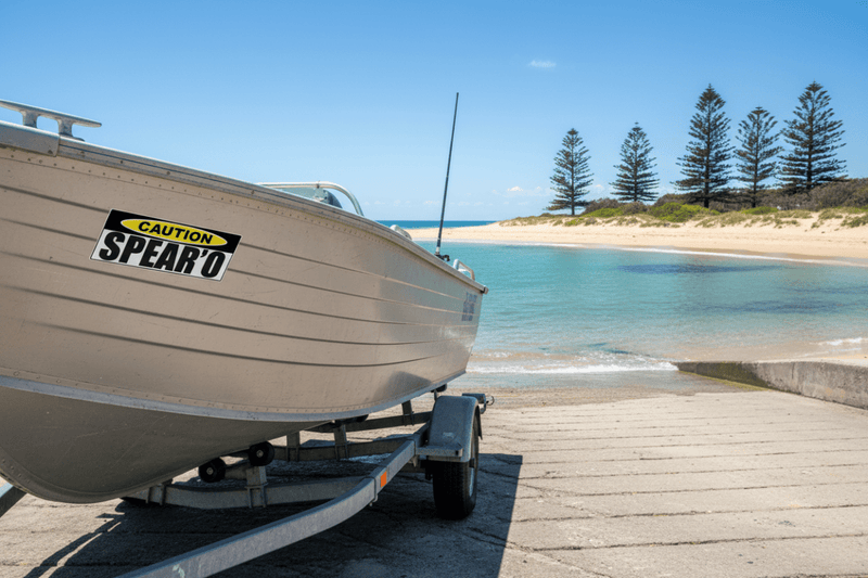 Spearo on Boat Trailer
