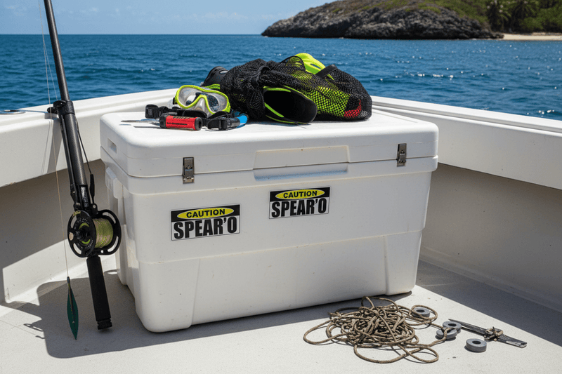 Spearo on Tackle Box