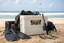 Load image into Gallery viewer, Spearo Sticker on Dive Gear
