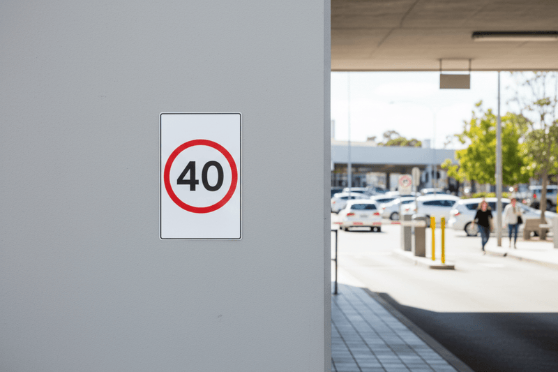 Speed Limit - 40 carpark