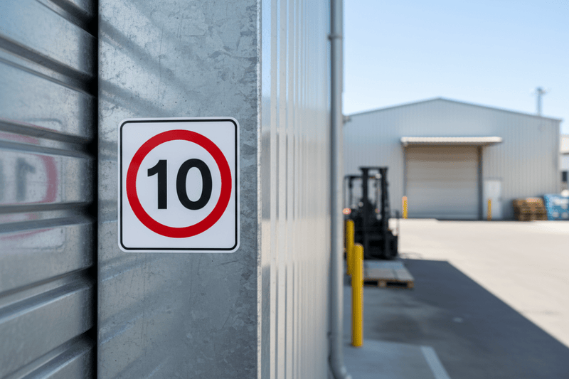Speed Limit - Roller door