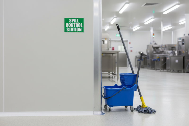 Spill Control Station in clean facility