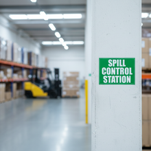 Load image into Gallery viewer, Spill Control Station on concrete pillar
