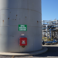 Load image into Gallery viewer, Spill Control Station on storage tank
