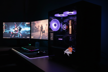 Load image into Gallery viewer, Steampunk Skull on Gaming PC
