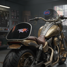 Load image into Gallery viewer, Steampunk Skull on Motorcycle
