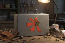 Load image into Gallery viewer, Steampunk Sticker on Toolbox
