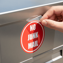 Load image into Gallery viewer, Sticker being applied to letterbox

