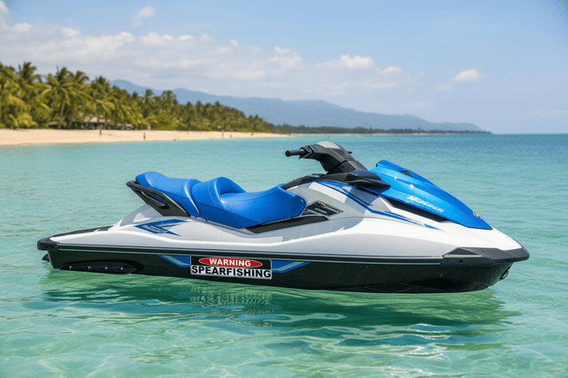 Sticker on jet ski