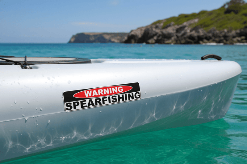 Sticker on kayak
