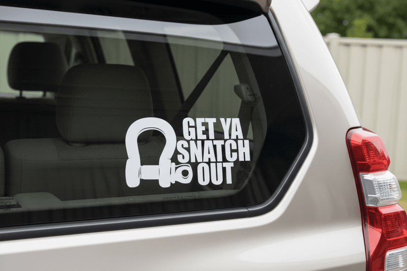 Sticker on LandCruiser Window