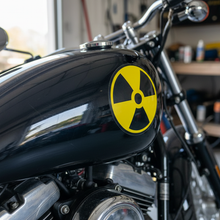 Load image into Gallery viewer, Sticker on motorcycle helmet or tank
