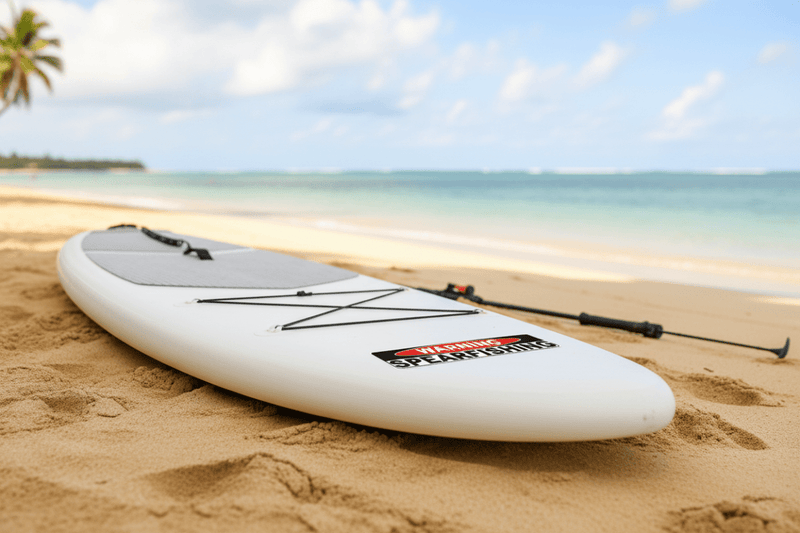 Sticker on paddleboard