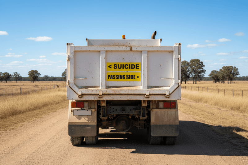Tipper truck rural