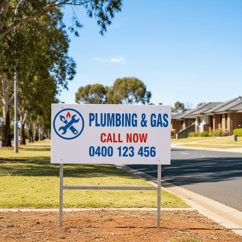 Tradie Roadside Sign
