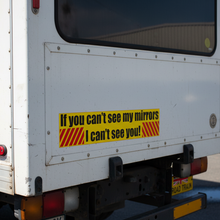 Load image into Gallery viewer, Truck mirror on delivery vehicle

