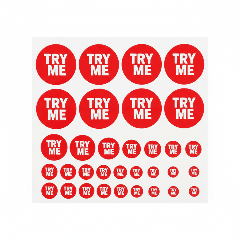 Try Me Stickers Product Shot