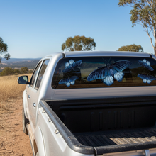 Load image into Gallery viewer, Ute rear window blue butterfly
