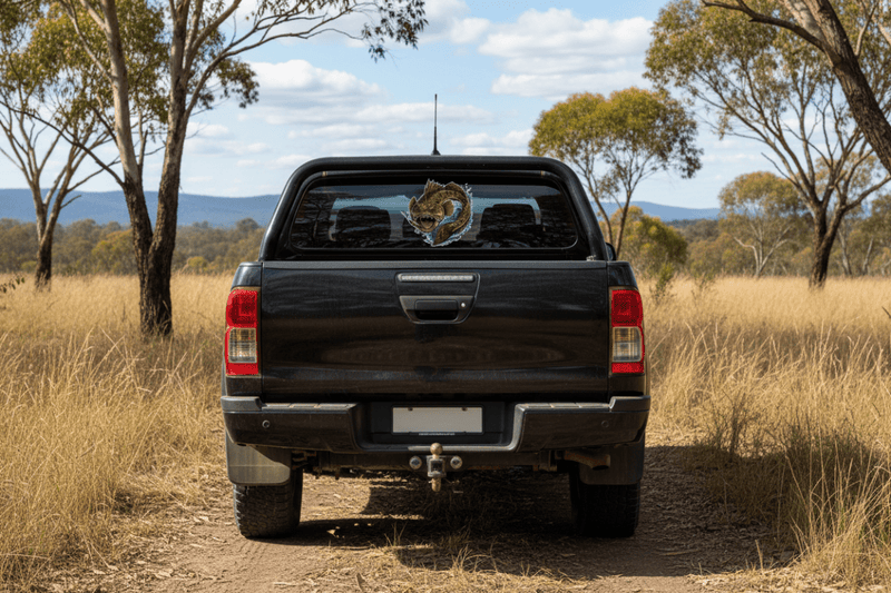 Ute Rear Window flathead fish sticker