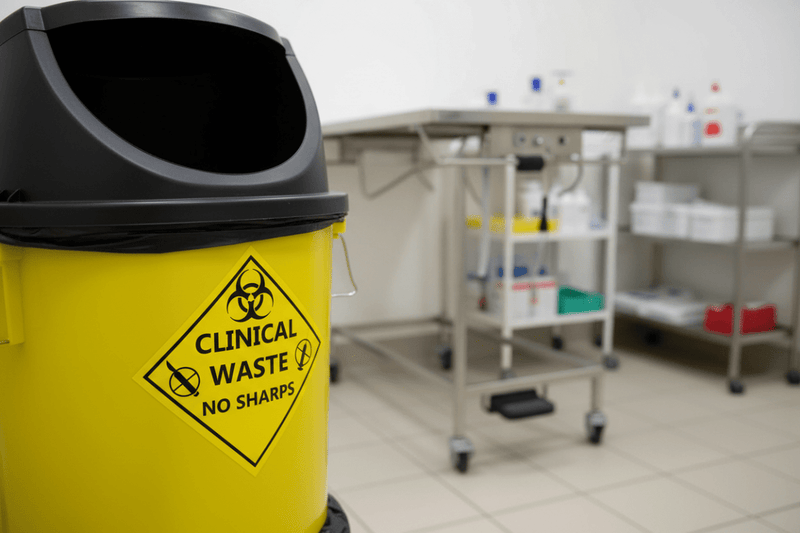Veterinary Clinic Waste Bin