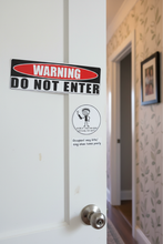 Load image into Gallery viewer, warning do not enter On bathroom door
