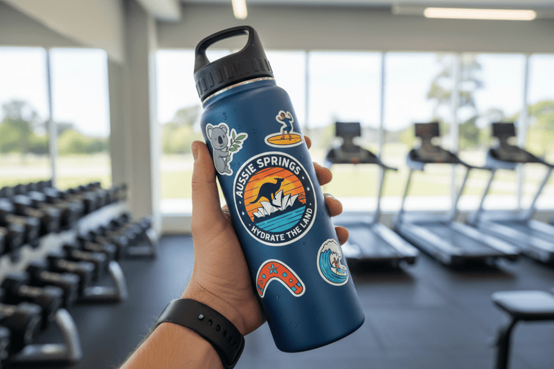 Water Bottle Promotional of custom decal
