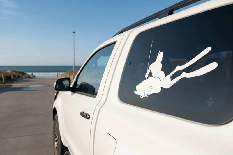 White Sticker on White 4x4