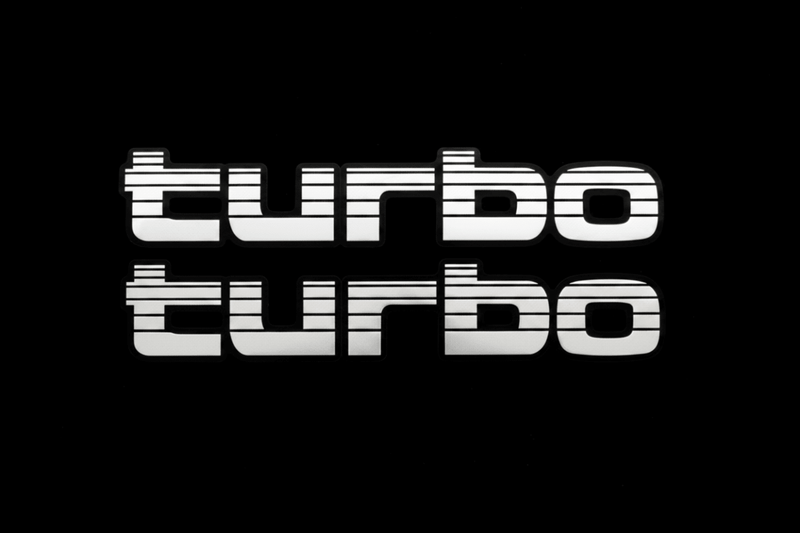White Turbo 80 Series Stickers | 4x4 Australian Pair 4WD