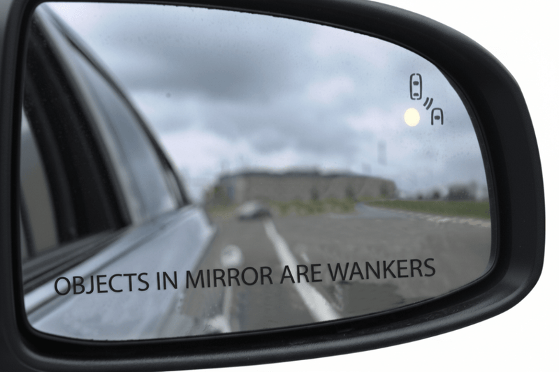 Wing mirror close-up