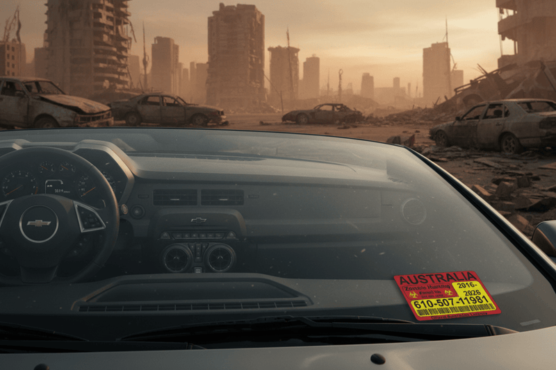 Zombie Permit on Camaro