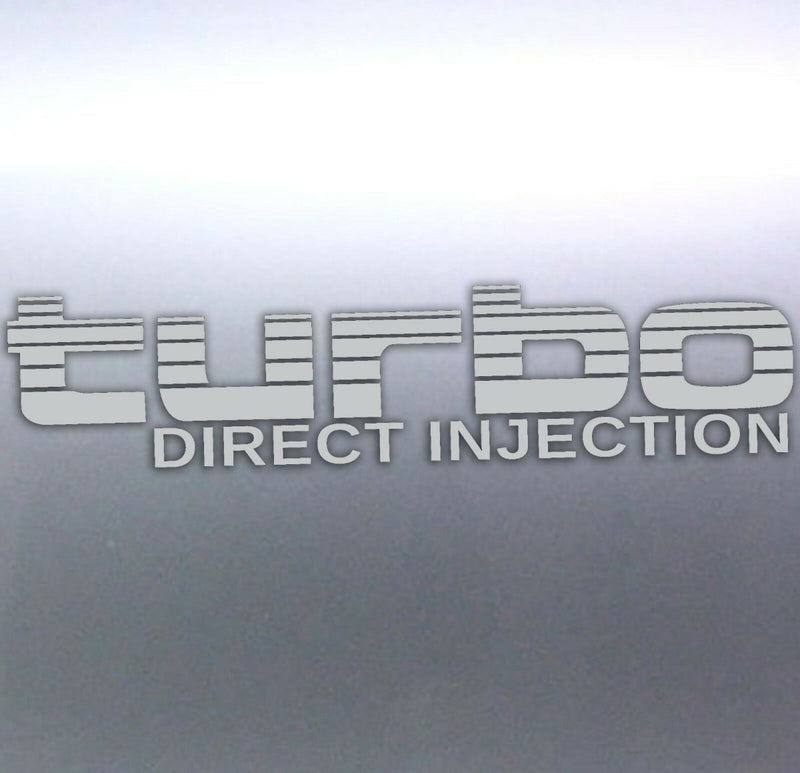 Silver Turbo Direct Injection Stickers Toyota Land