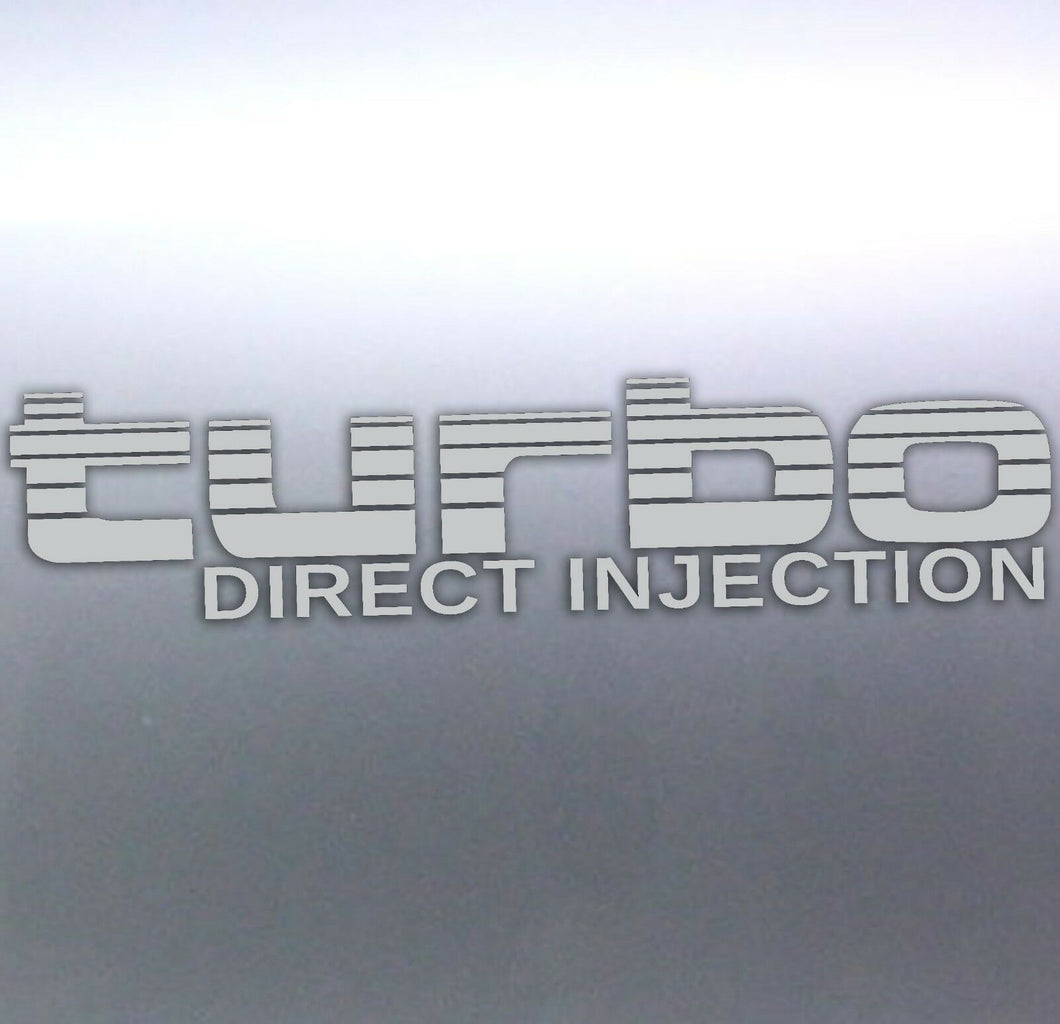 Silver Turbo Direct Injection Stickers Toyota Land